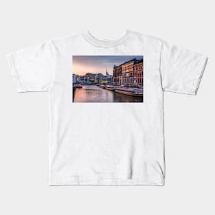 Amsterdam Evening Skyline Kids T-Shirt